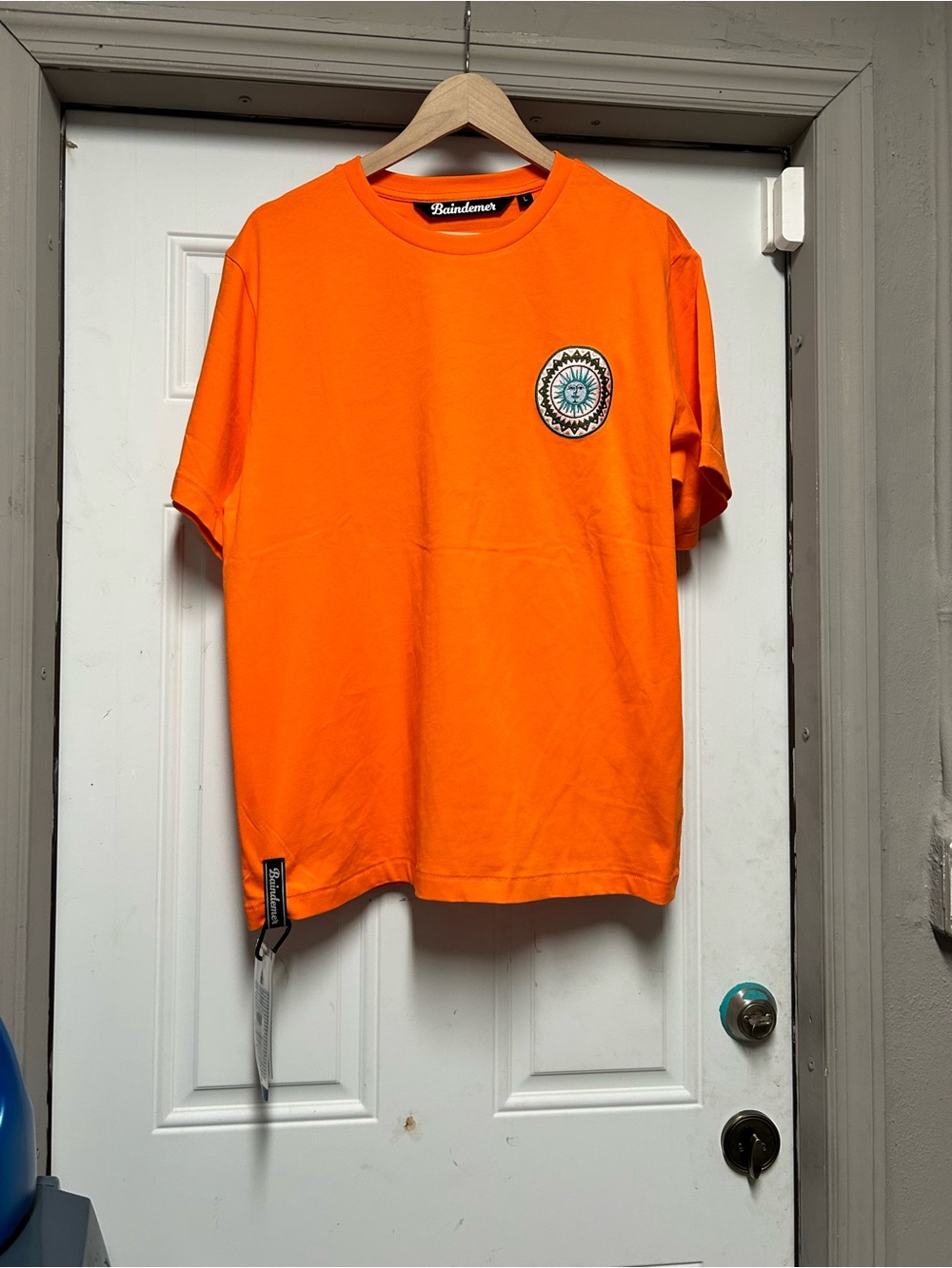 Bain de Mer ALLARD ORANGE | Mens Cotton Oversized T-Shirt MEDITERRANEAN